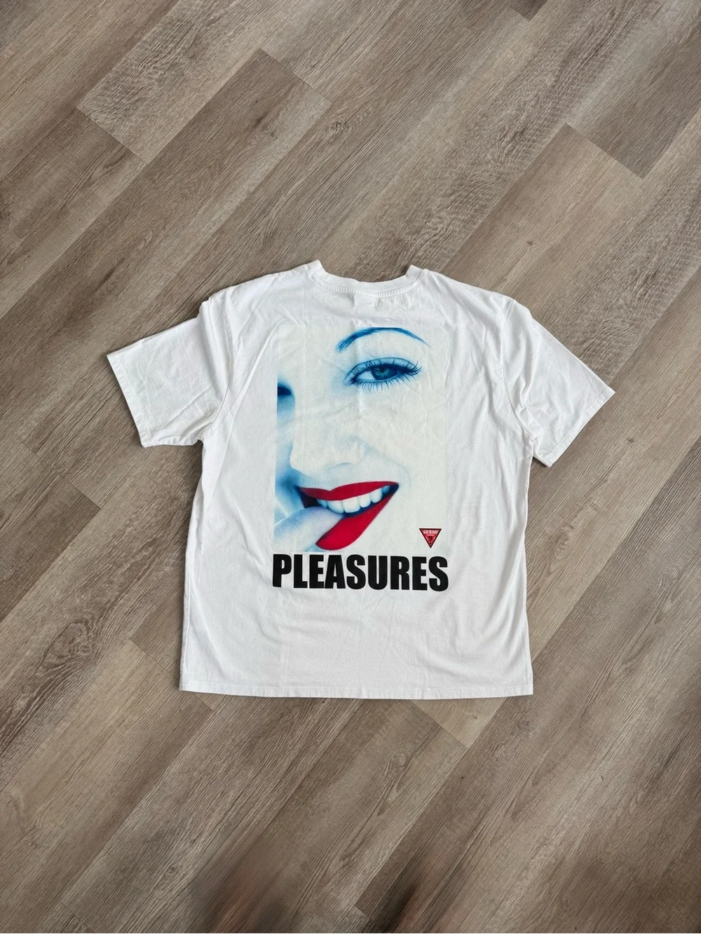 Pleasures x GUESS USA Drew Barrymore Faces Graphic Tee Large